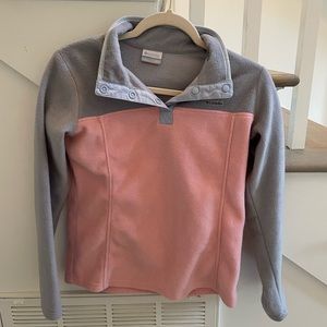 Colombia pink and grey fleece